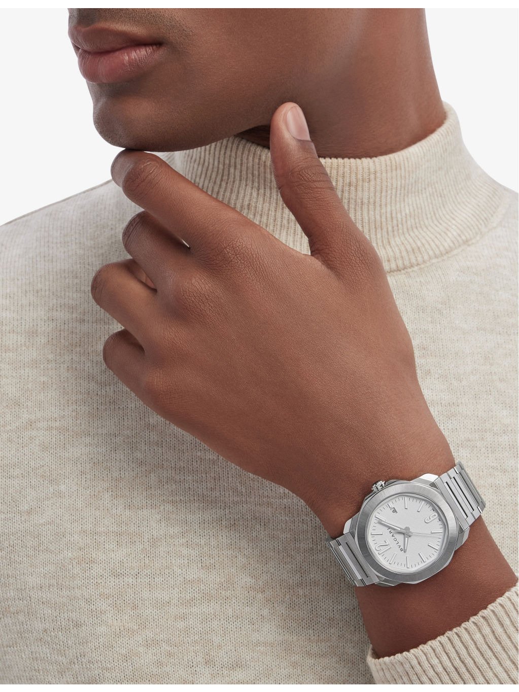 RE00018 Octo Roma stainless-steel automatic watch - 4