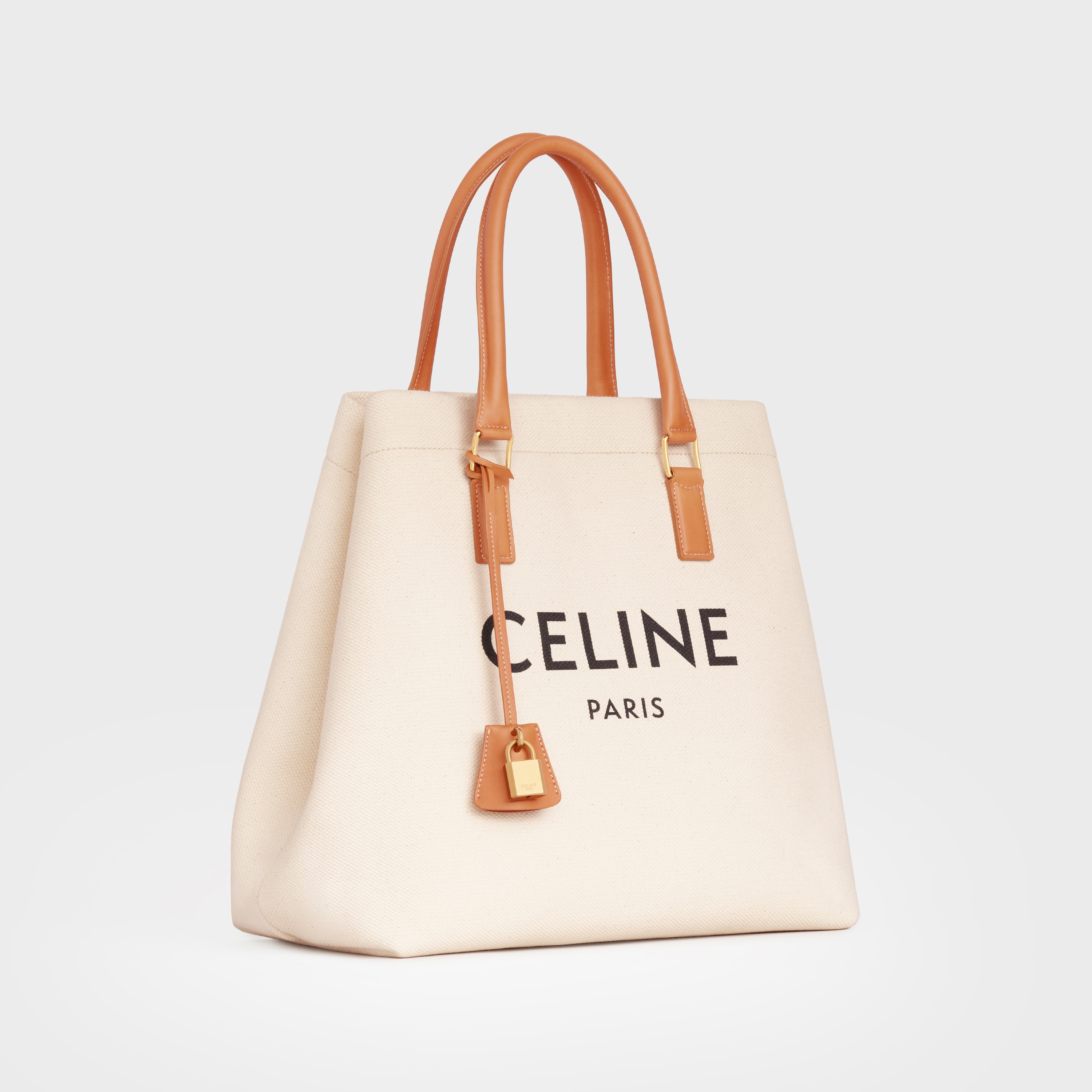 HORIZONTAL CABAS CELINE IN CANVAS WITH CELINE PRINT AND CALFSKIN - 2