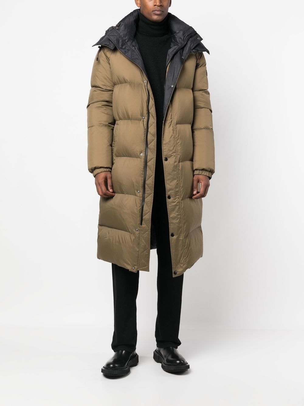 long down-padded coat - 2