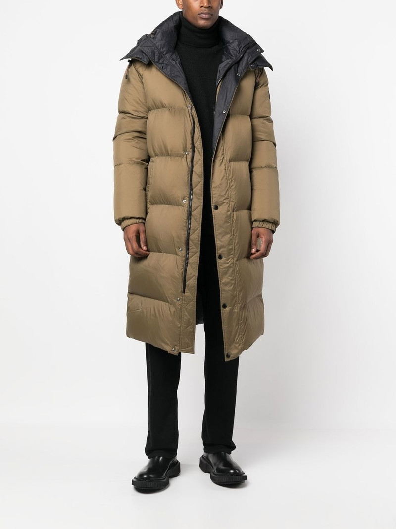 Yves Salomon long down-padded coat outlook