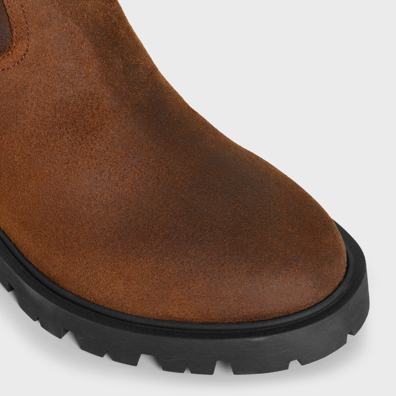 MARGARET - HIGH BOOT IN WAXED SUEDE CALFSKIN 4