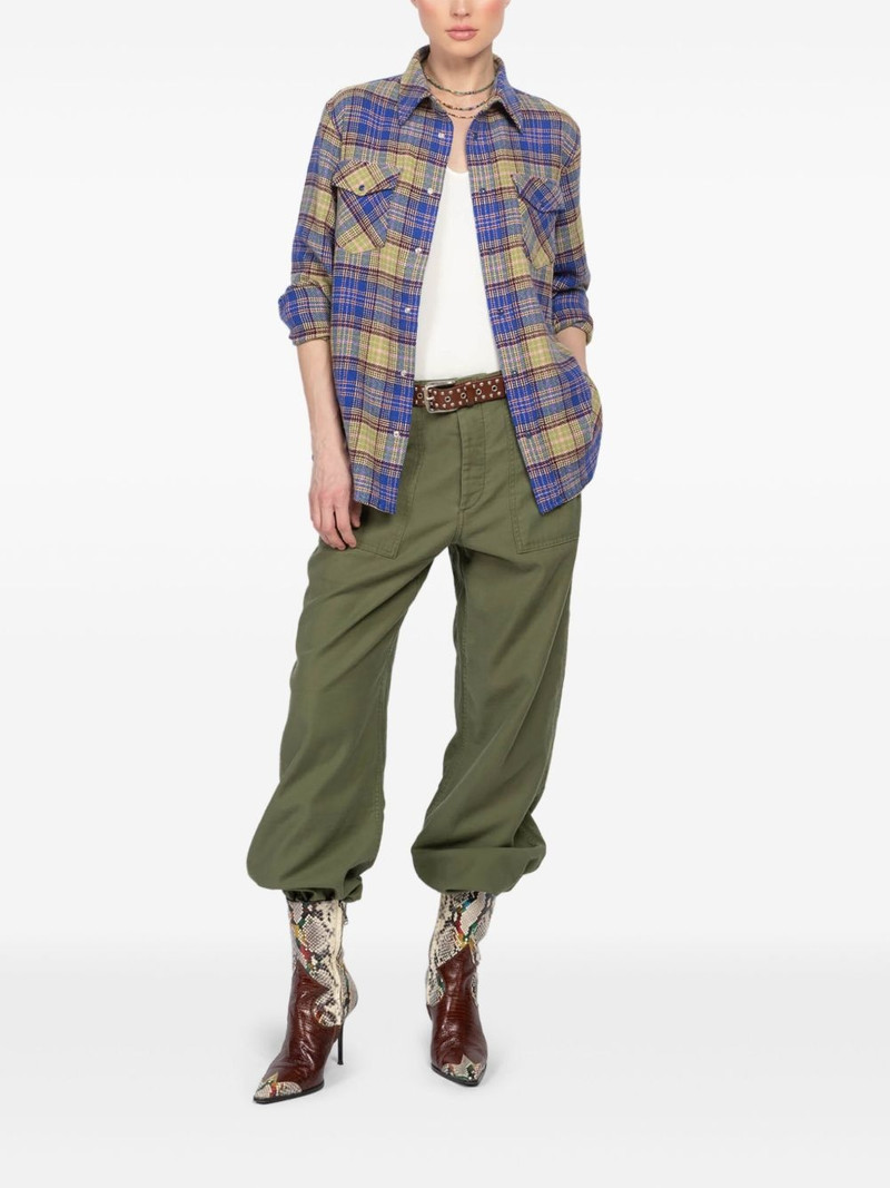 God’s True Cashmere check-print cashmere overshirt outlook