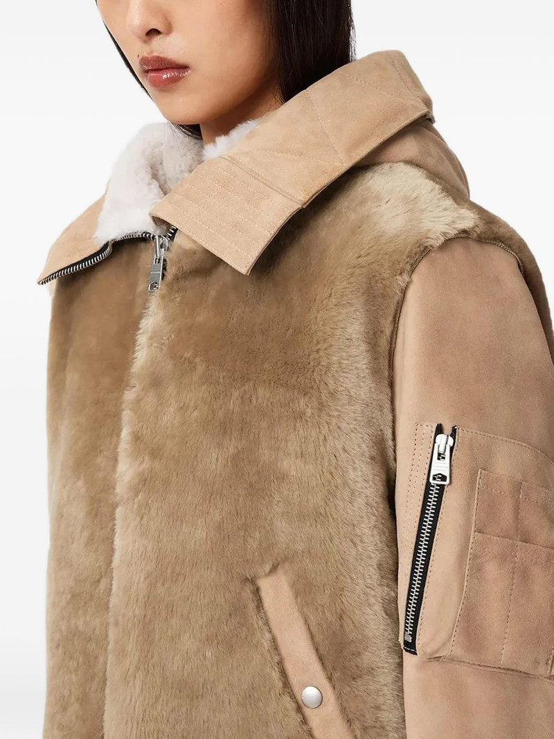 Dexter collared shearling jacket 5