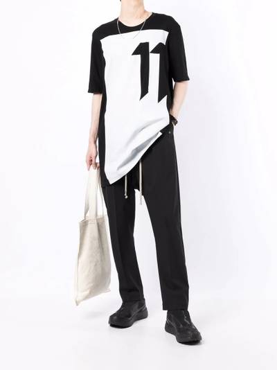 11 by Boris Bidjan Saberi colour-block cotton T-shirt outlook