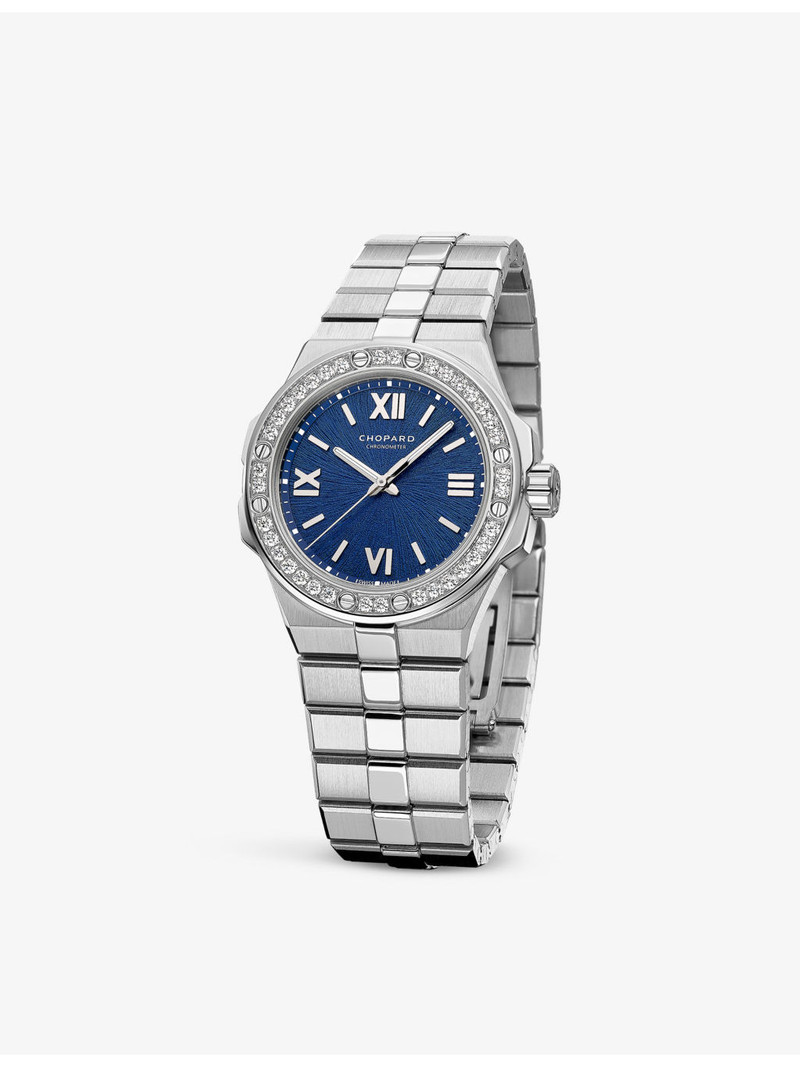 298617-3002 Alpine Eagle stainless-steel and 0.57ct diamond automatic watch 3