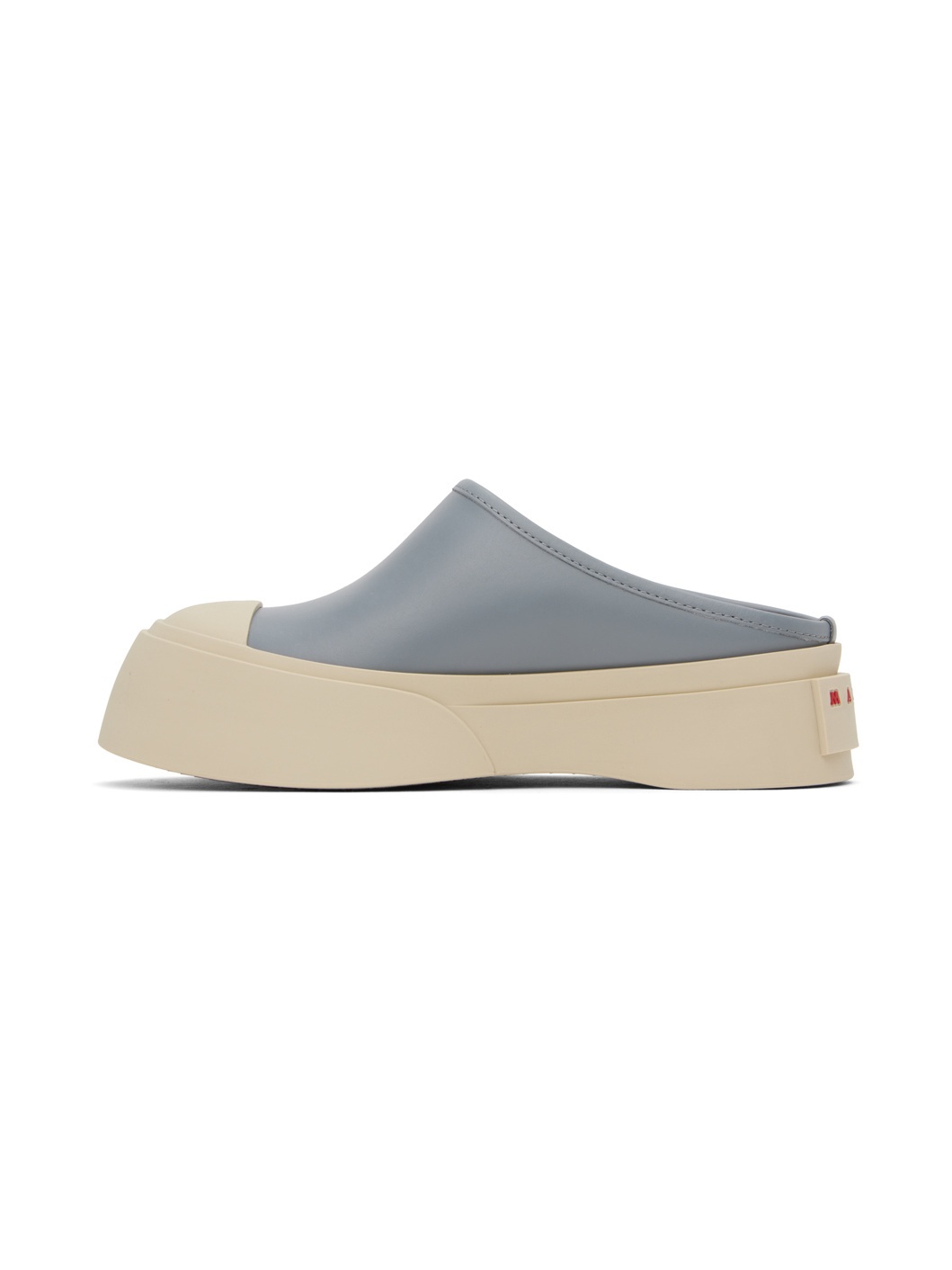 Blue Leather Pablo Sabot Slippers - 3