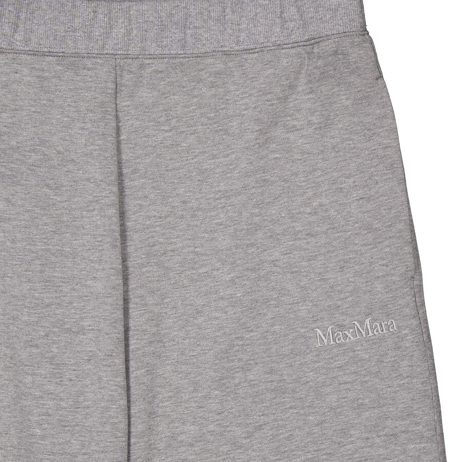 Max Mara Medium Grey Cotton Sweatpants, Size Large - 7