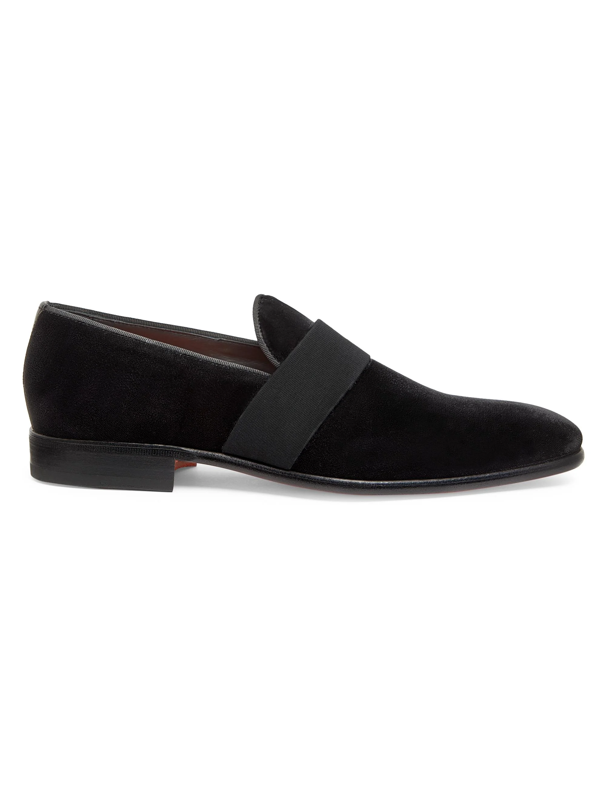 Men's Isomer Velvet Loafers - Black - 1