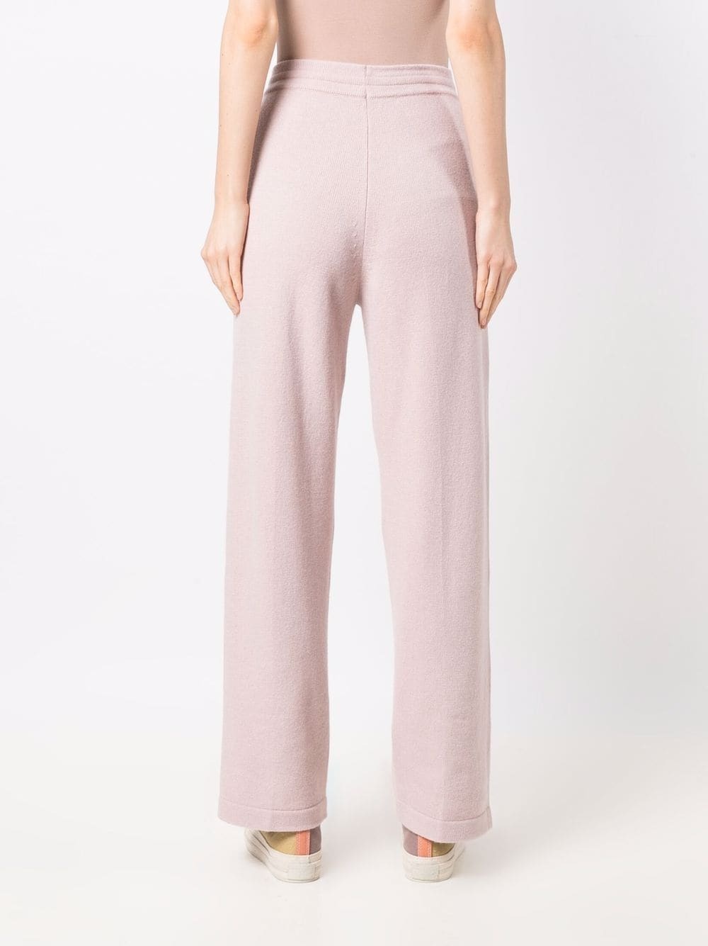 straight-leg knitted trousers - 4