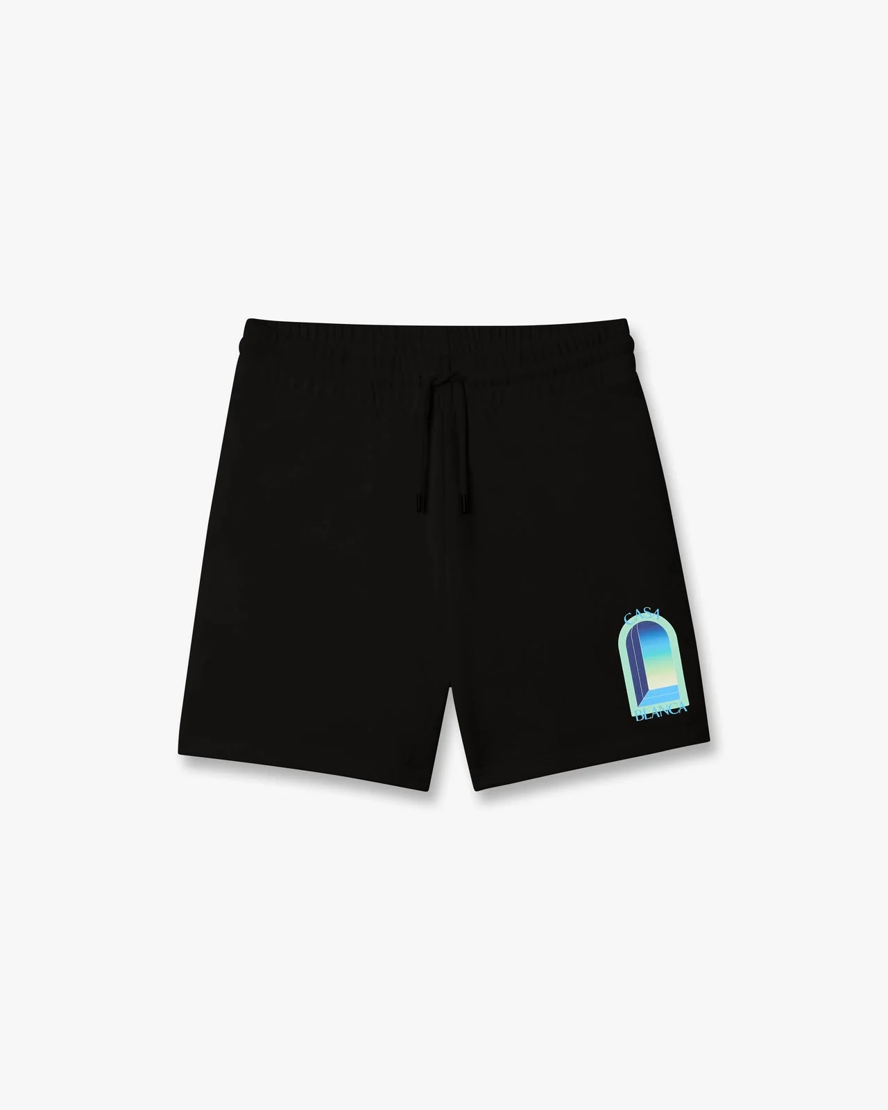 Black & Mint L'Arche Sweatshorts | Casablanca Paris - 1