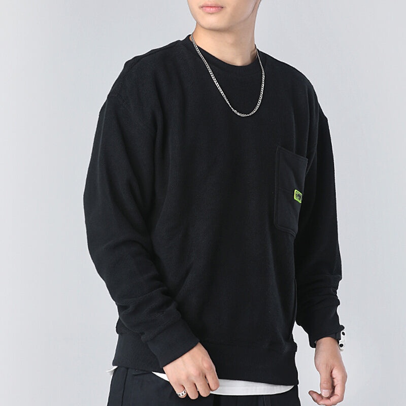 Converse Slogan Long-sleeve Round-neck Sweater Men Black 10019956-A01 - 4