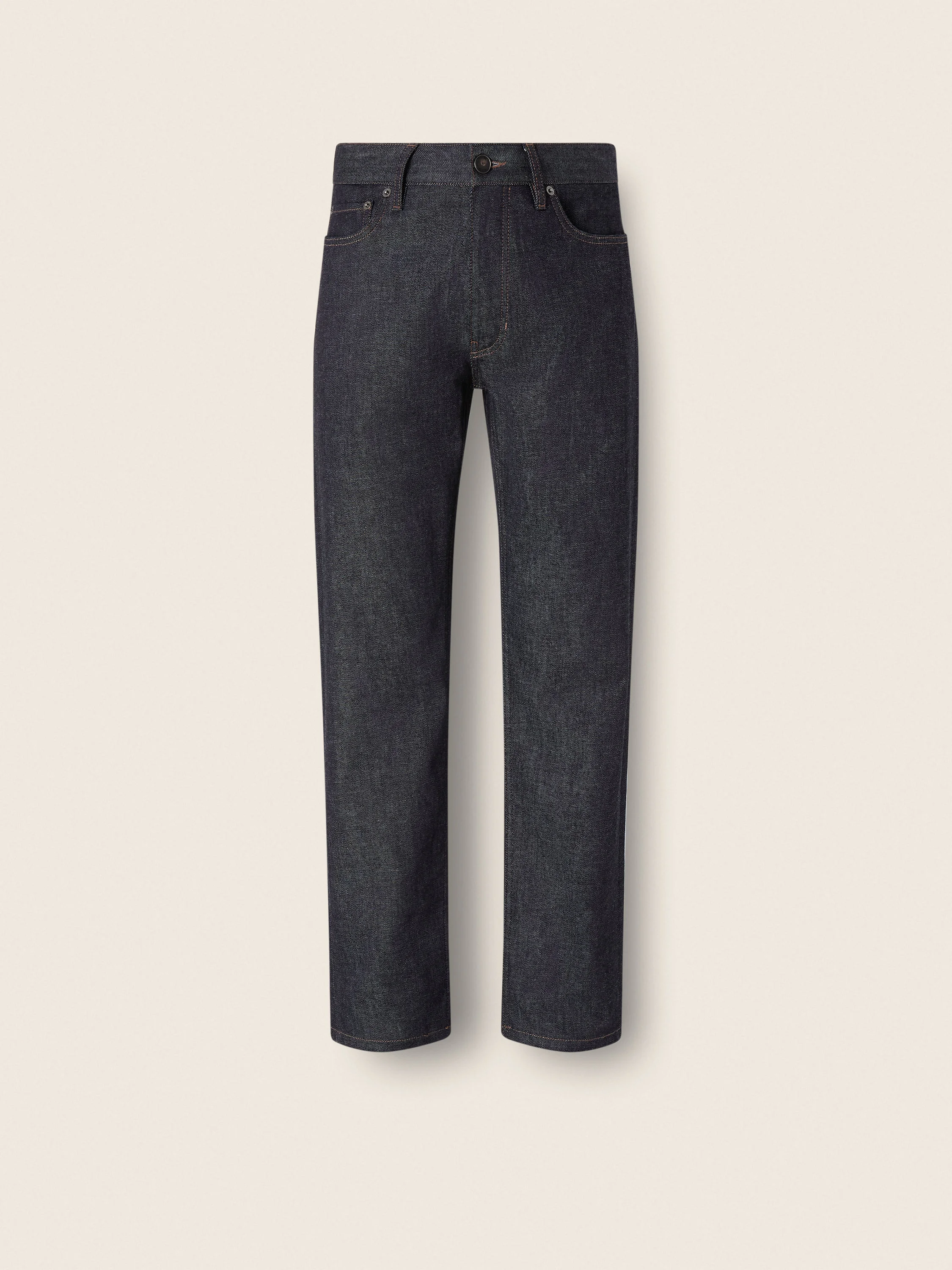 BLUE STRETCH COTTON AND CASHMERE ROCCIA JEANS - 1