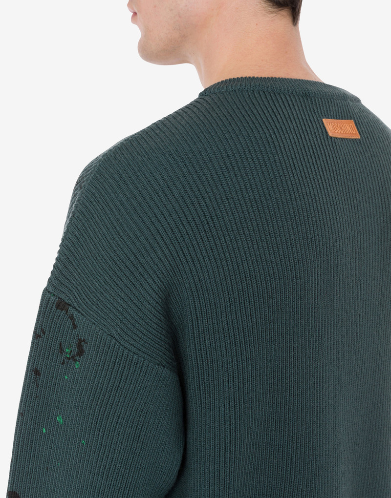PAINTED EFFECT WOOL JUMPER 3