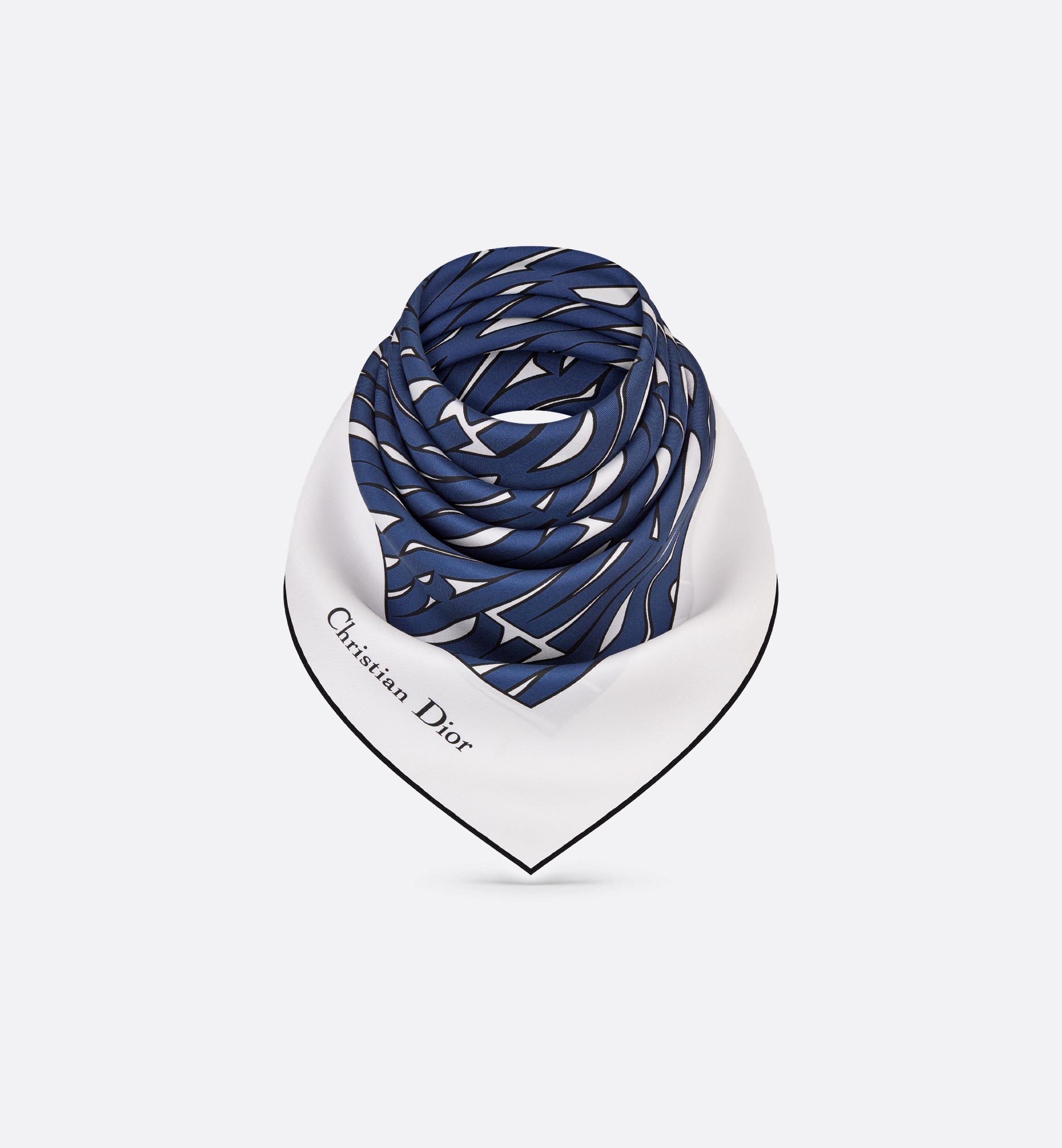 Miss Dior Allover 90 Square Scarf - 4