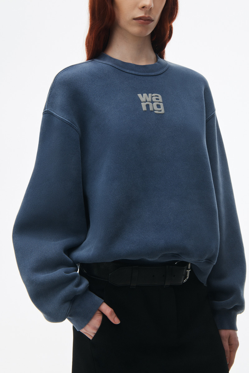 puff logo sweatshirt in terry 3