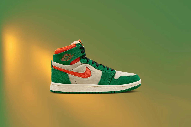 Jordan WOMEN'S AIR JORDAN 1 ZOOM COMFORT 2 - PINE GREEN/ORANGE BLAZE/MUSLIN outlook