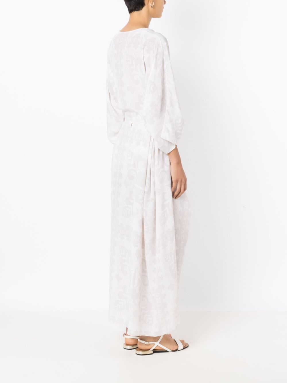 geometric-print beach cover-up - 4