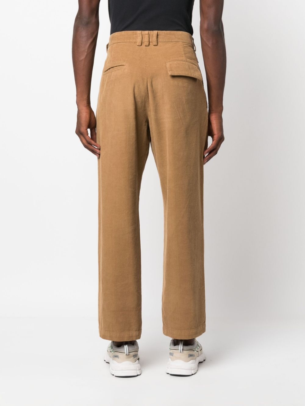 corduroy straight-leg trousers - 4