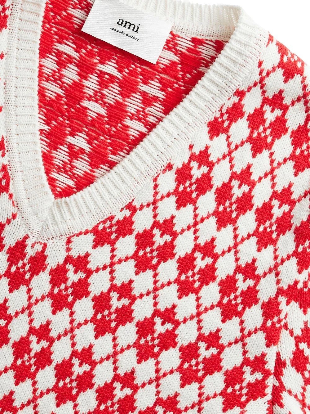 Ami de Coeur argyle jumper - 5