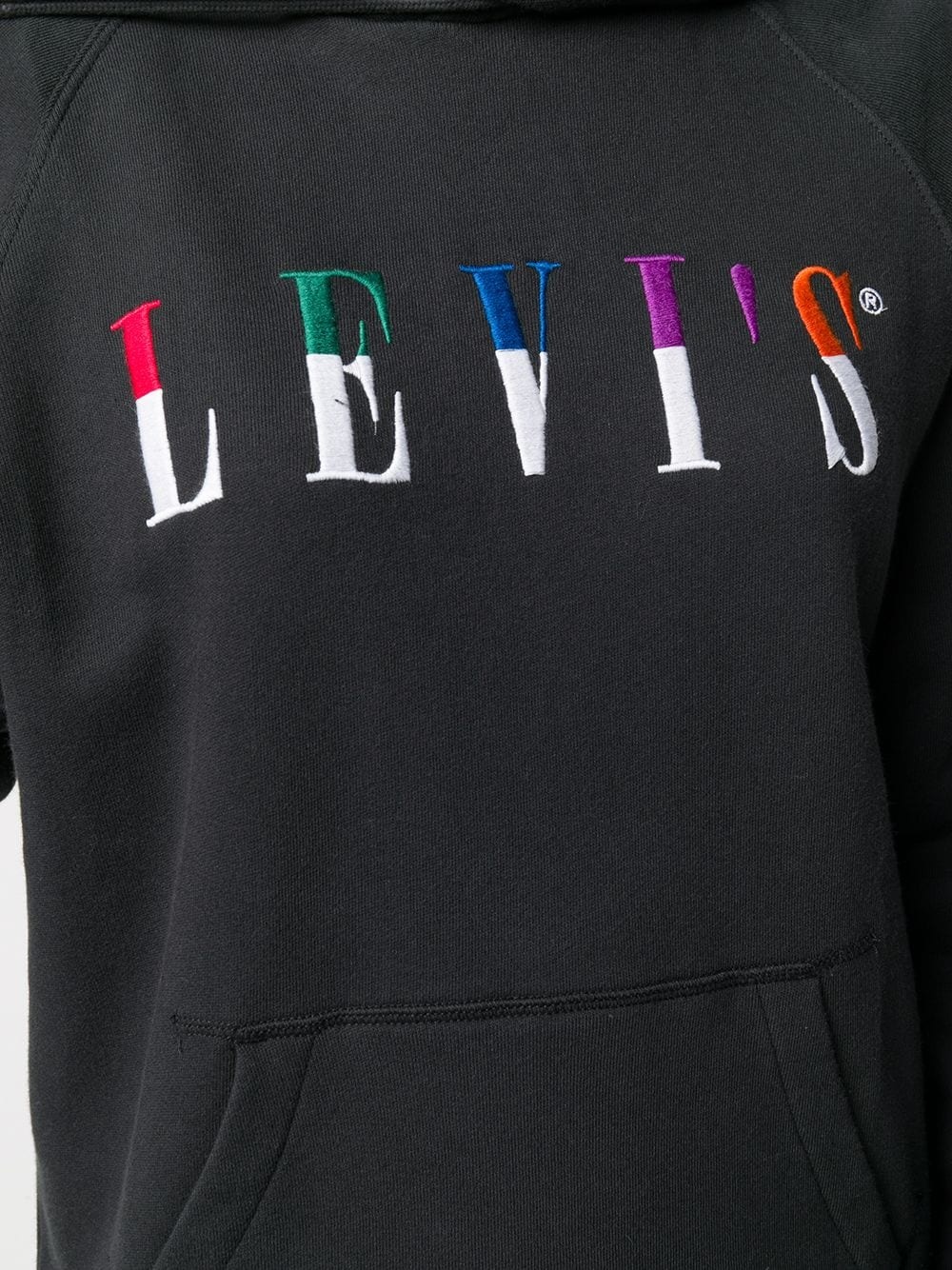 logo embroidered hoodie - 5