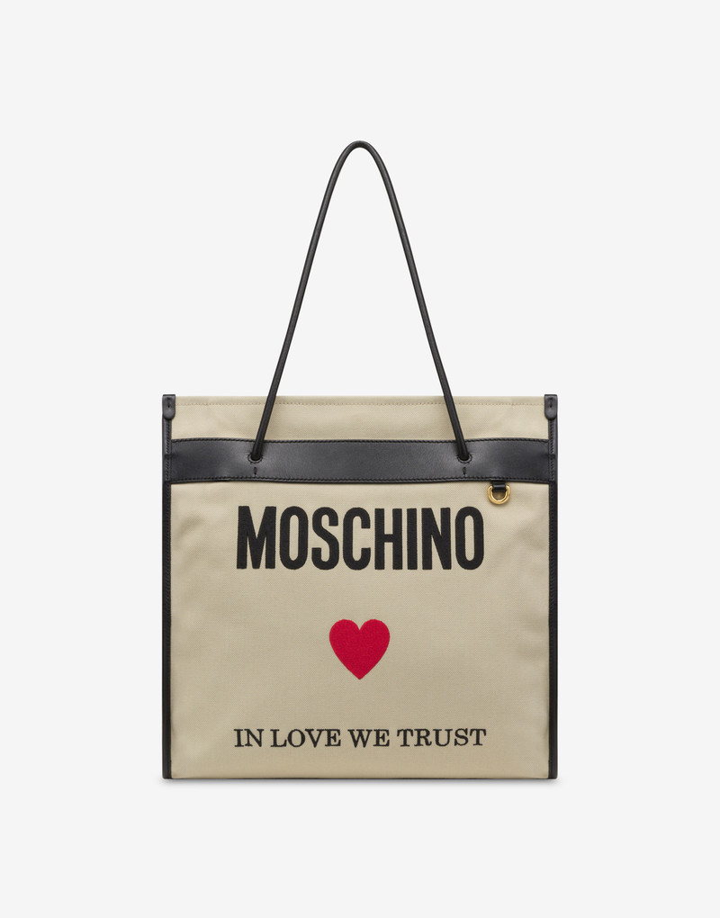 IN LOVE WE TRUST CANVAS SHOPPER 1