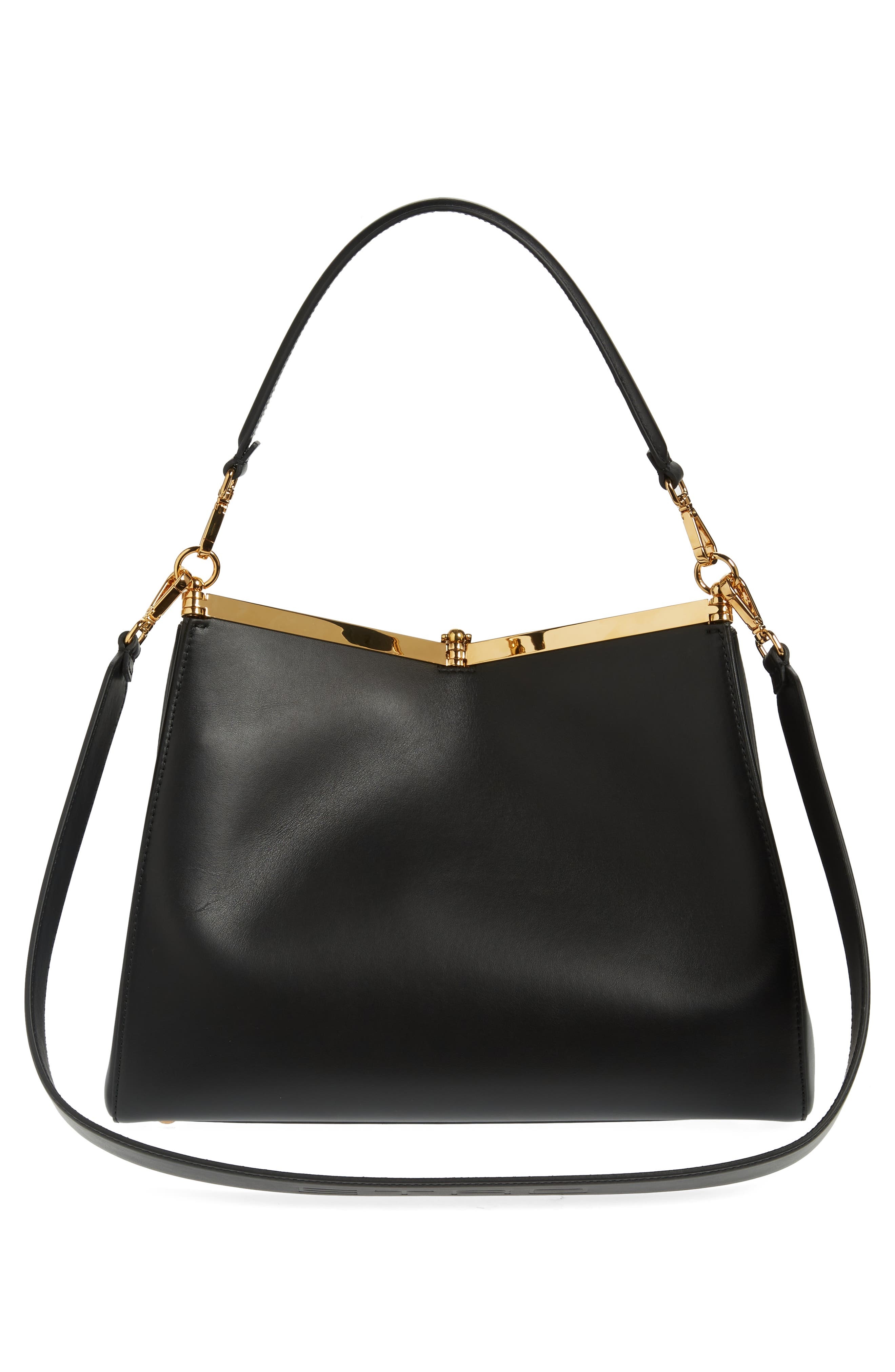 Large Vela Leather Shoulder Bag - 4