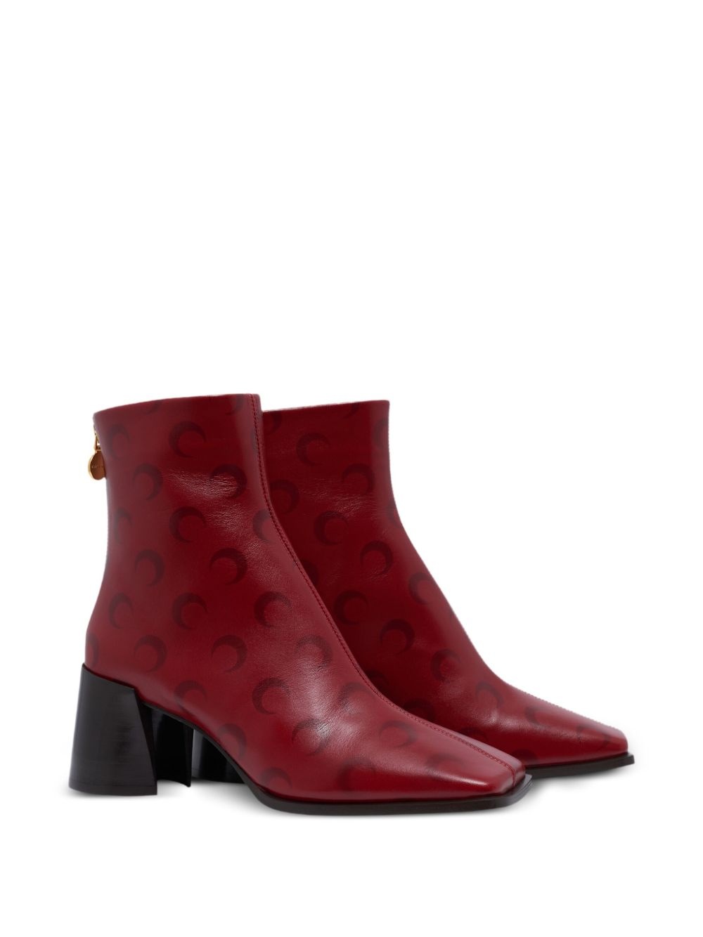 65mm Crescent Moon-print boots - 2