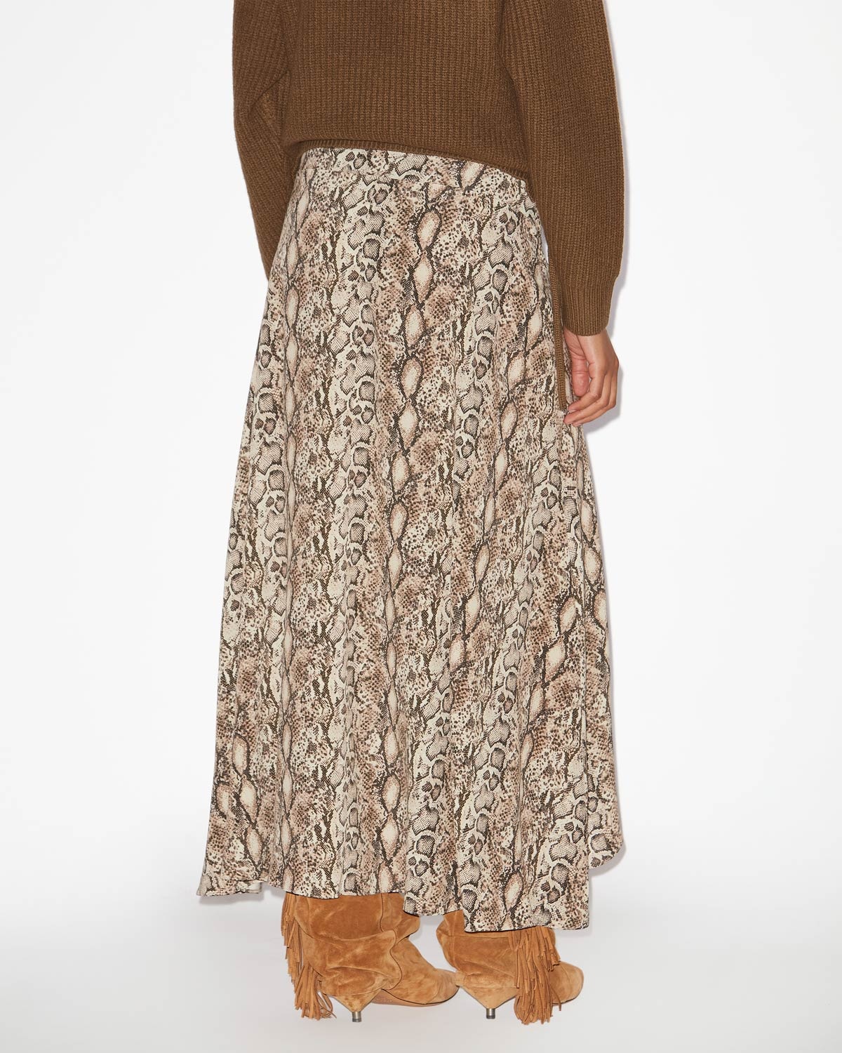 【Isabel marant】フレアマキシスカート「さくら」 Sakura floral silk-blend maxi skirt in multicoloured