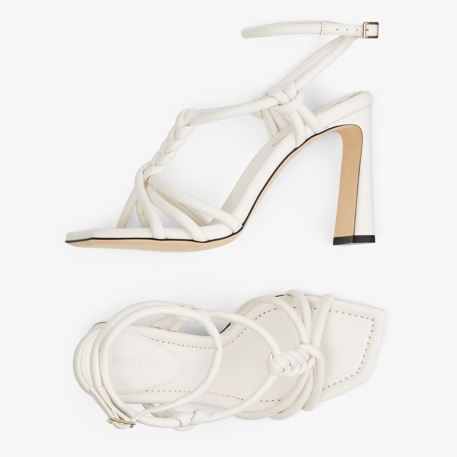 Calypso 95
Latte Nappa Leather Sandals - 5