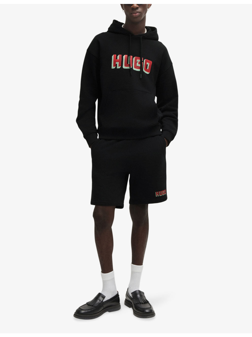 Logo-print relaxed-fit cotton hoody - 2
