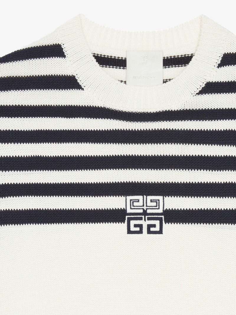 4G STRIPED SWEATER IN WOOL AND COTTON 5