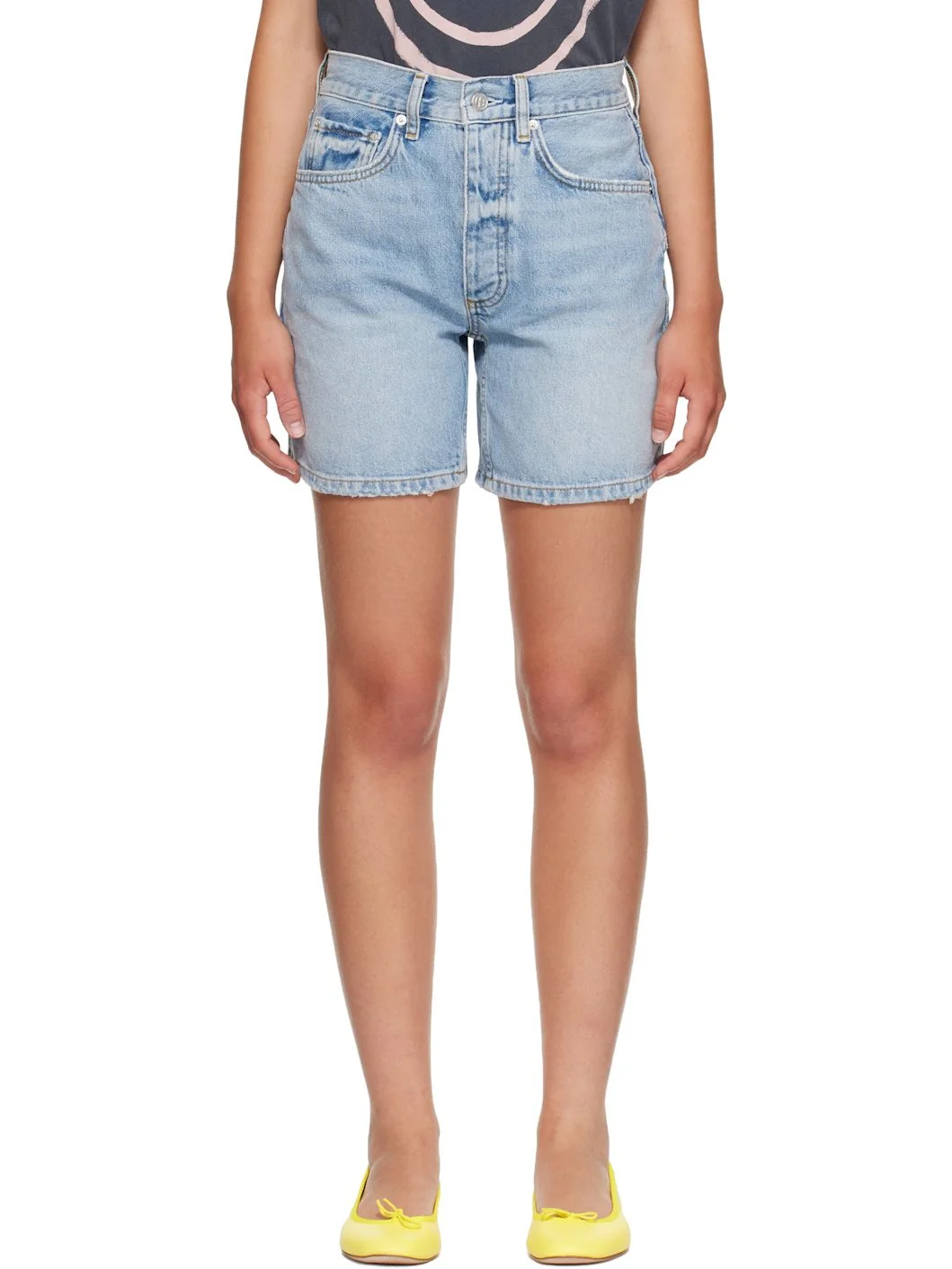 Blue Delaney Denim Shorts - 1