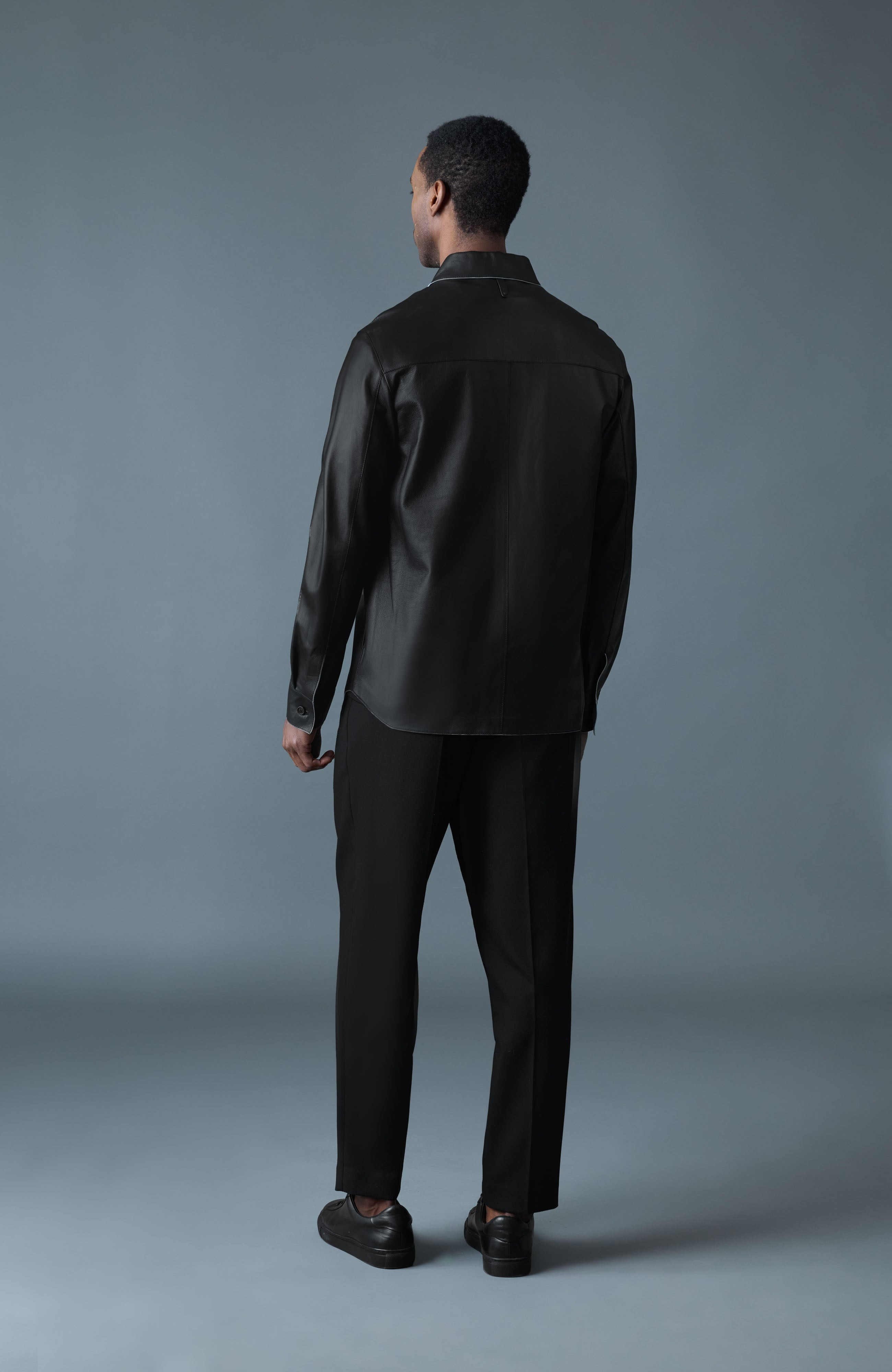 REMINGTON Two-Tone Leather Overshirt - 4