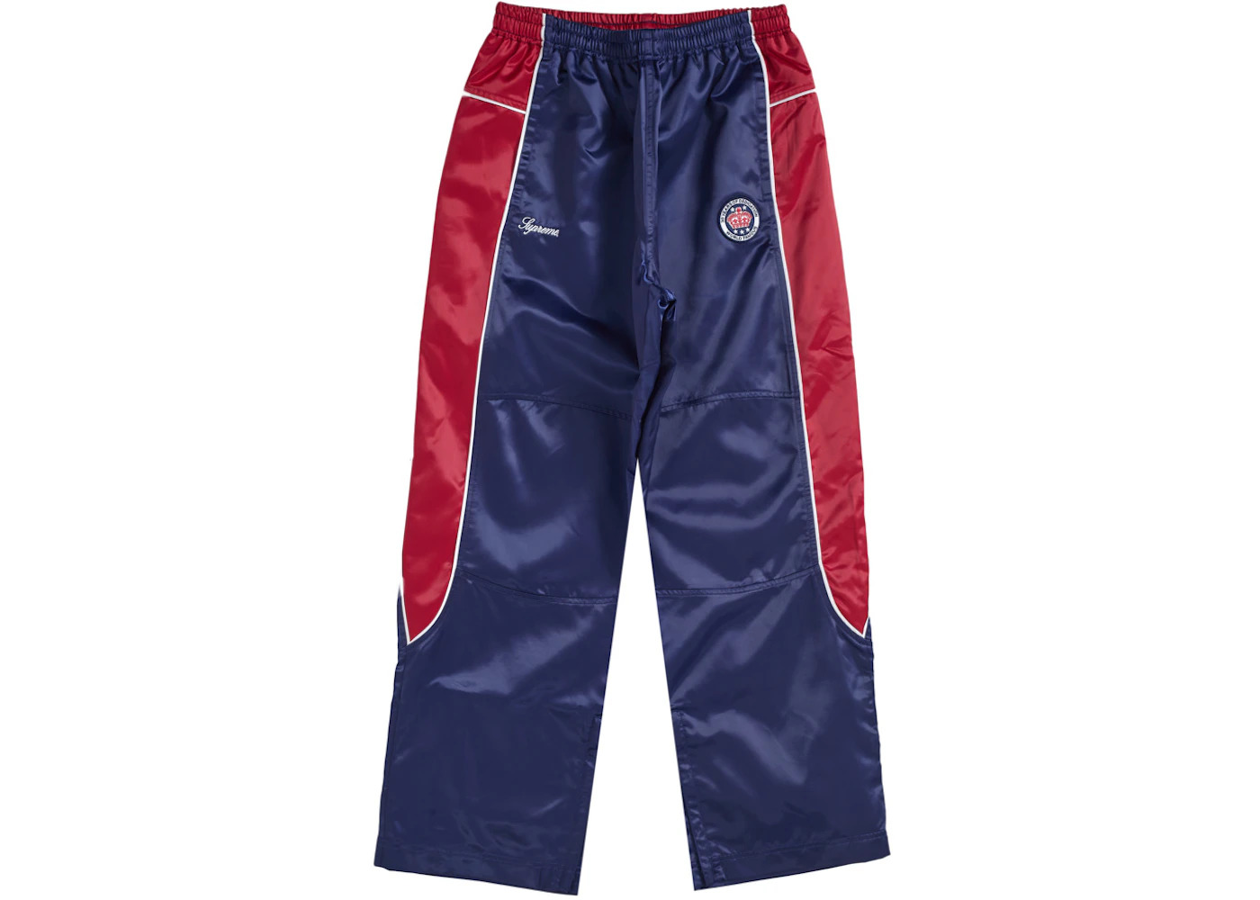 Supreme Satin Track Pant Navy - 1