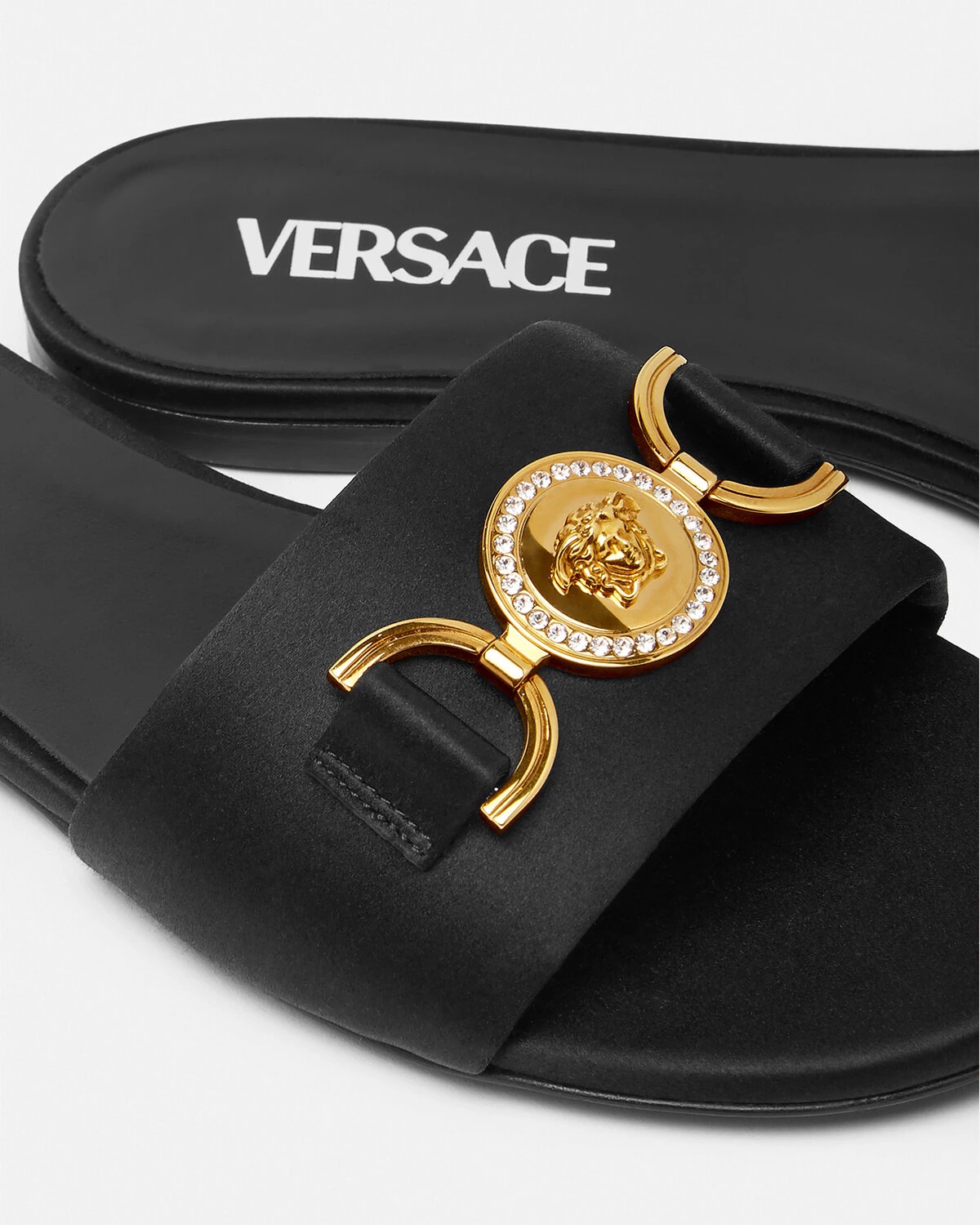 Medusa '95 Satin Flat Sandals - 4