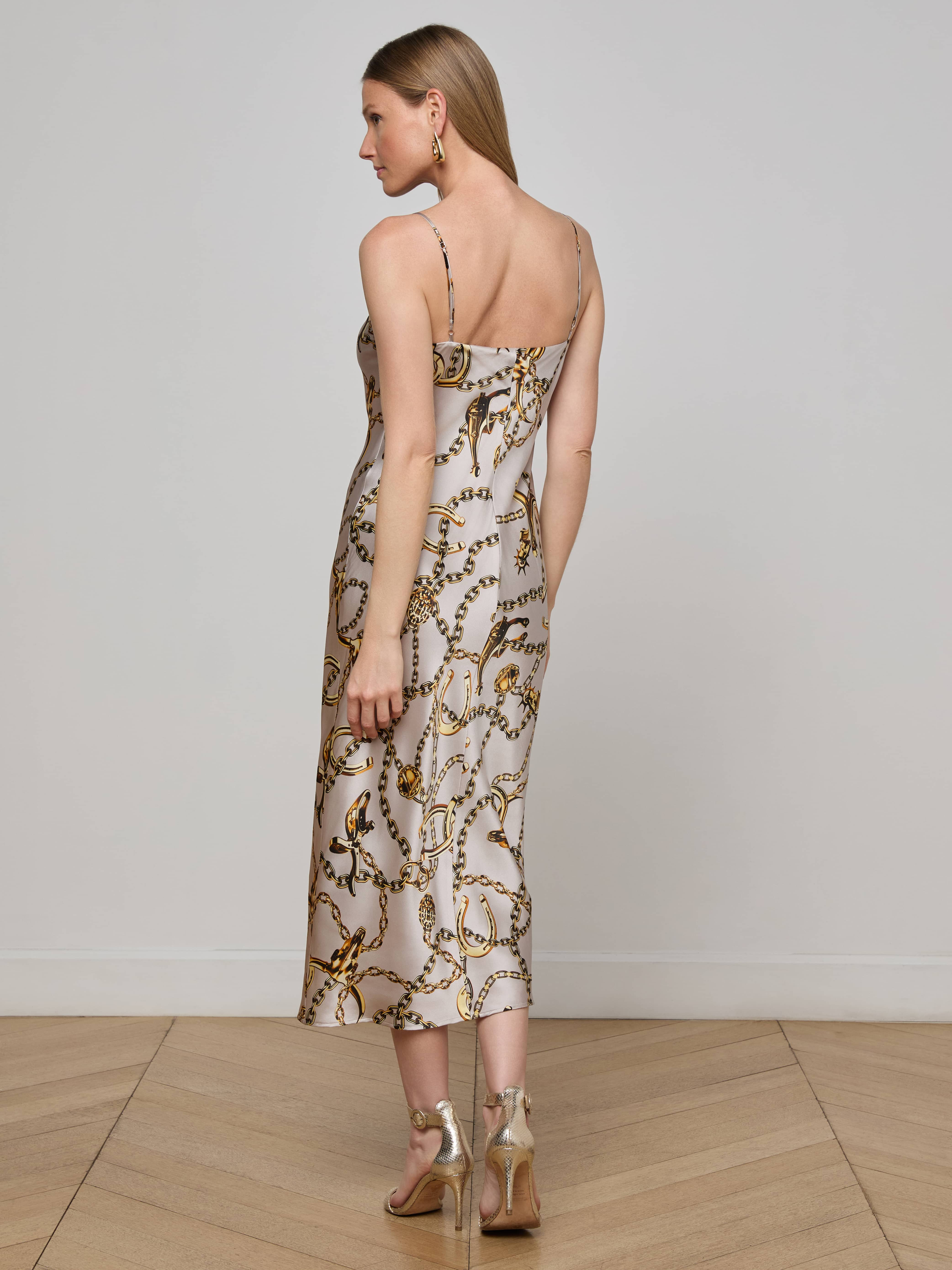 Seridie Silk Slip Dress - 4