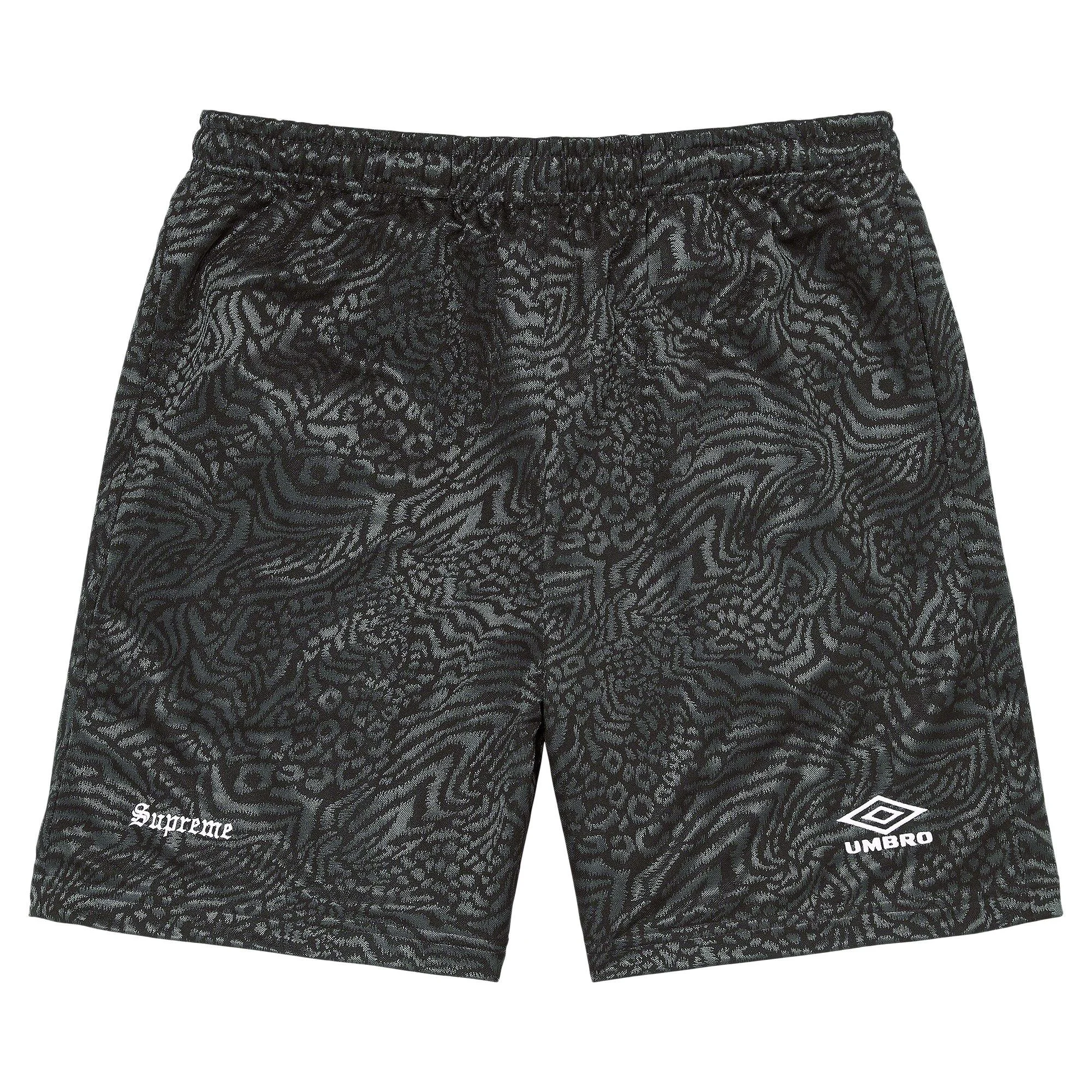 Supreme x Umbro Jacquard Animal Print Soccer Short 'Black' - 1