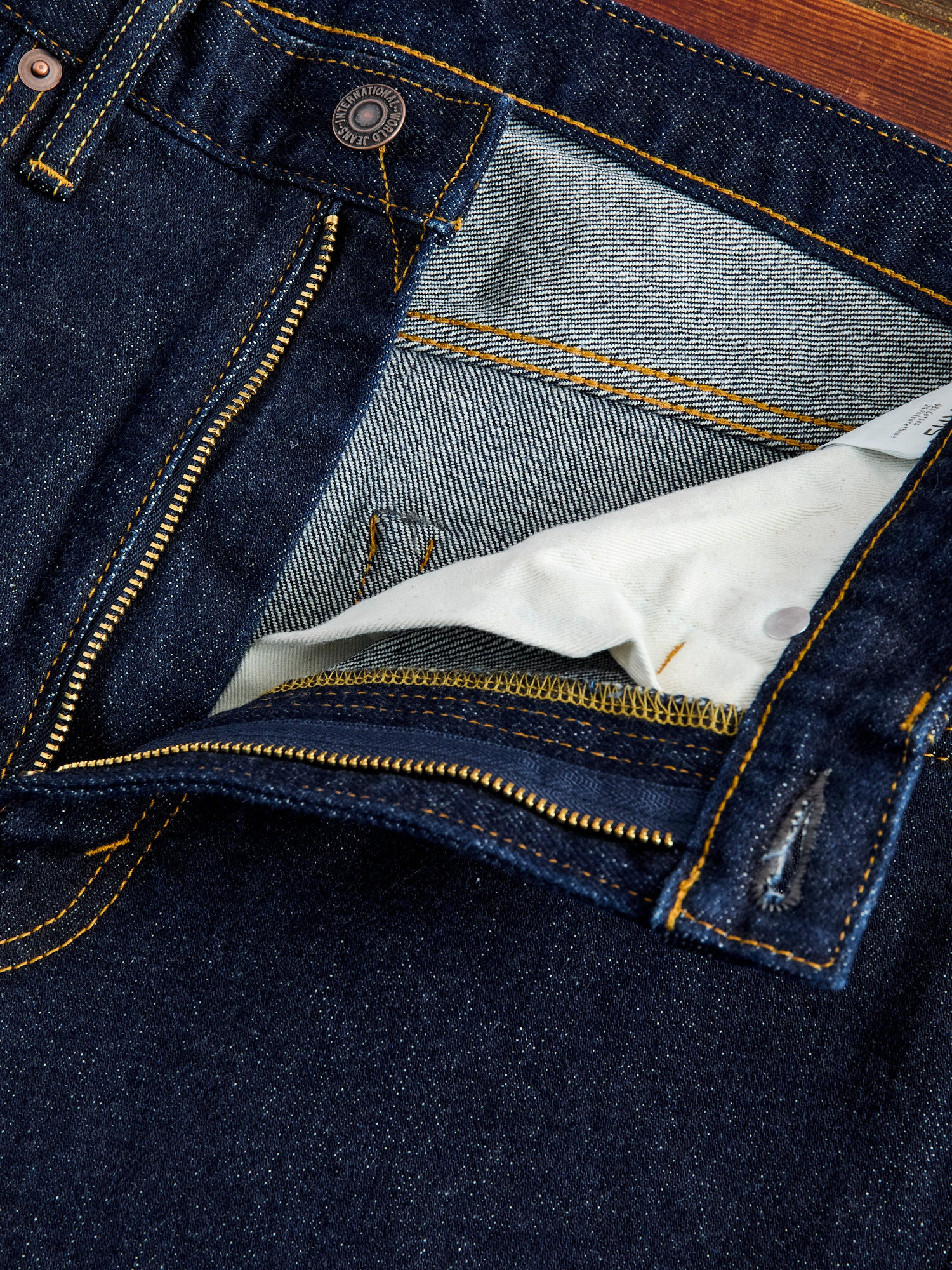 11.8oz Indigo Stretch Selvedge Denim - Tapered Fit - 6