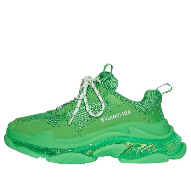 (WMNS) Balenciaga Triple S 'Clear Sole - Green' 544351W2GA13510 - 1