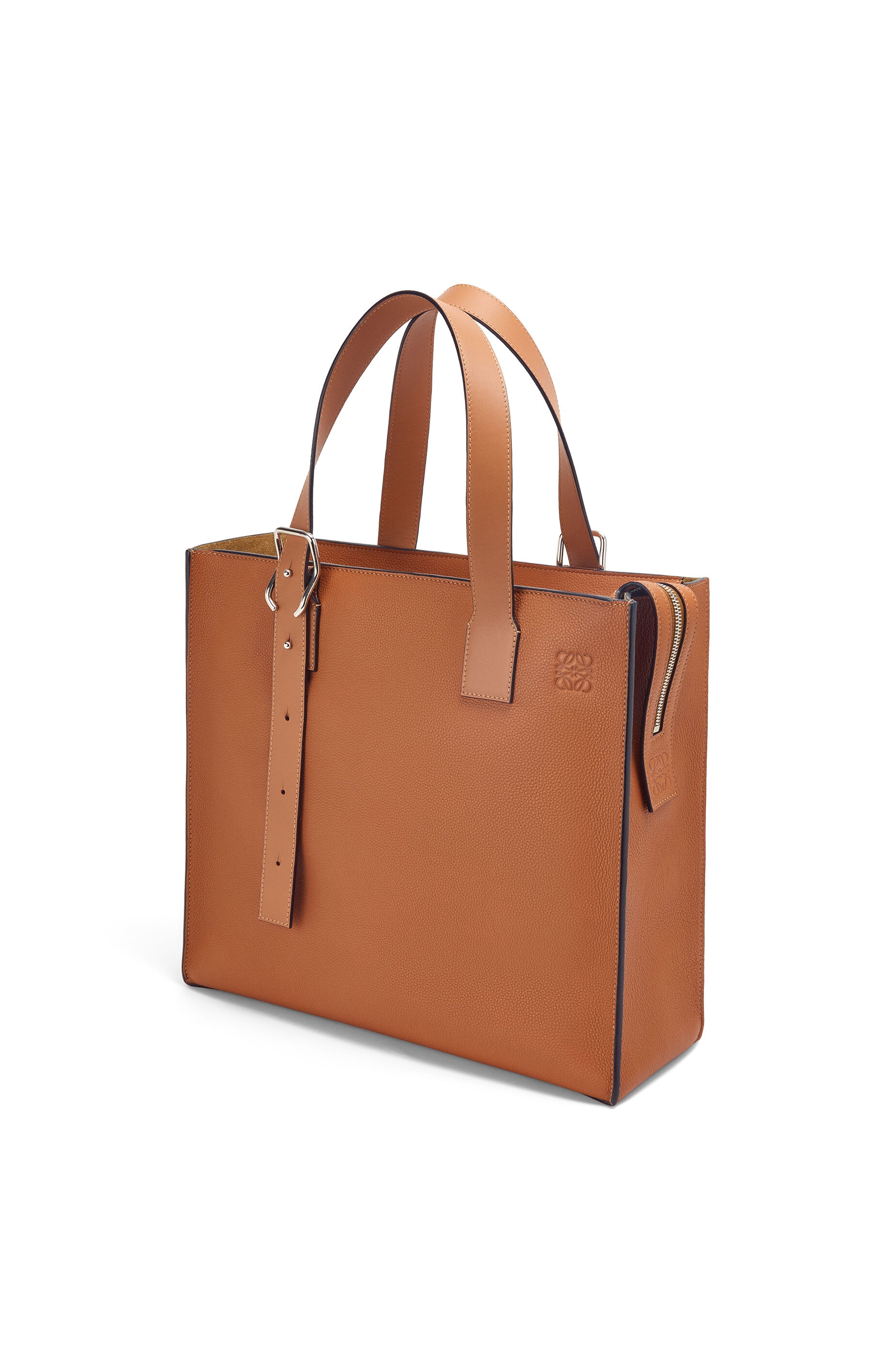 Buckle Zip tote in soft grained calfskin - 2