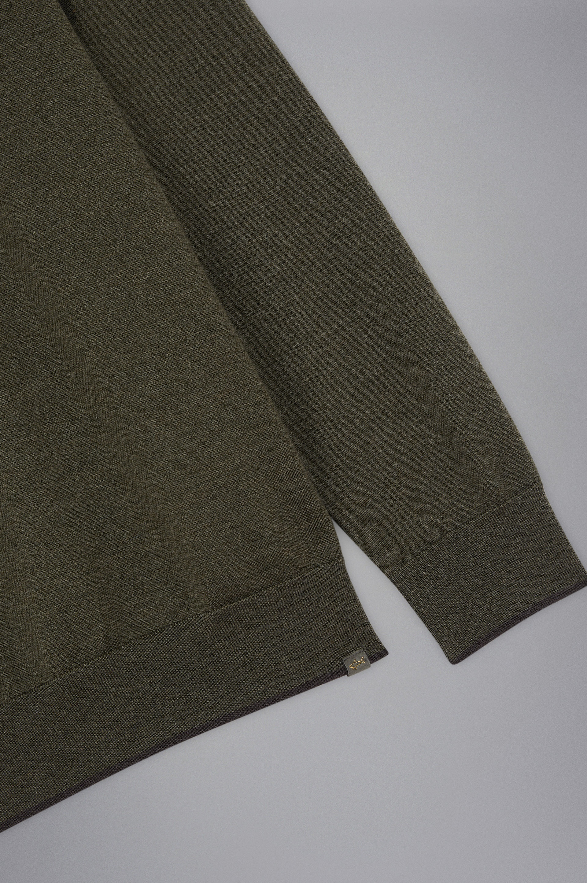 SUMMER WOOL SWEATER WITH ALCANTARA® DETAILS - 7