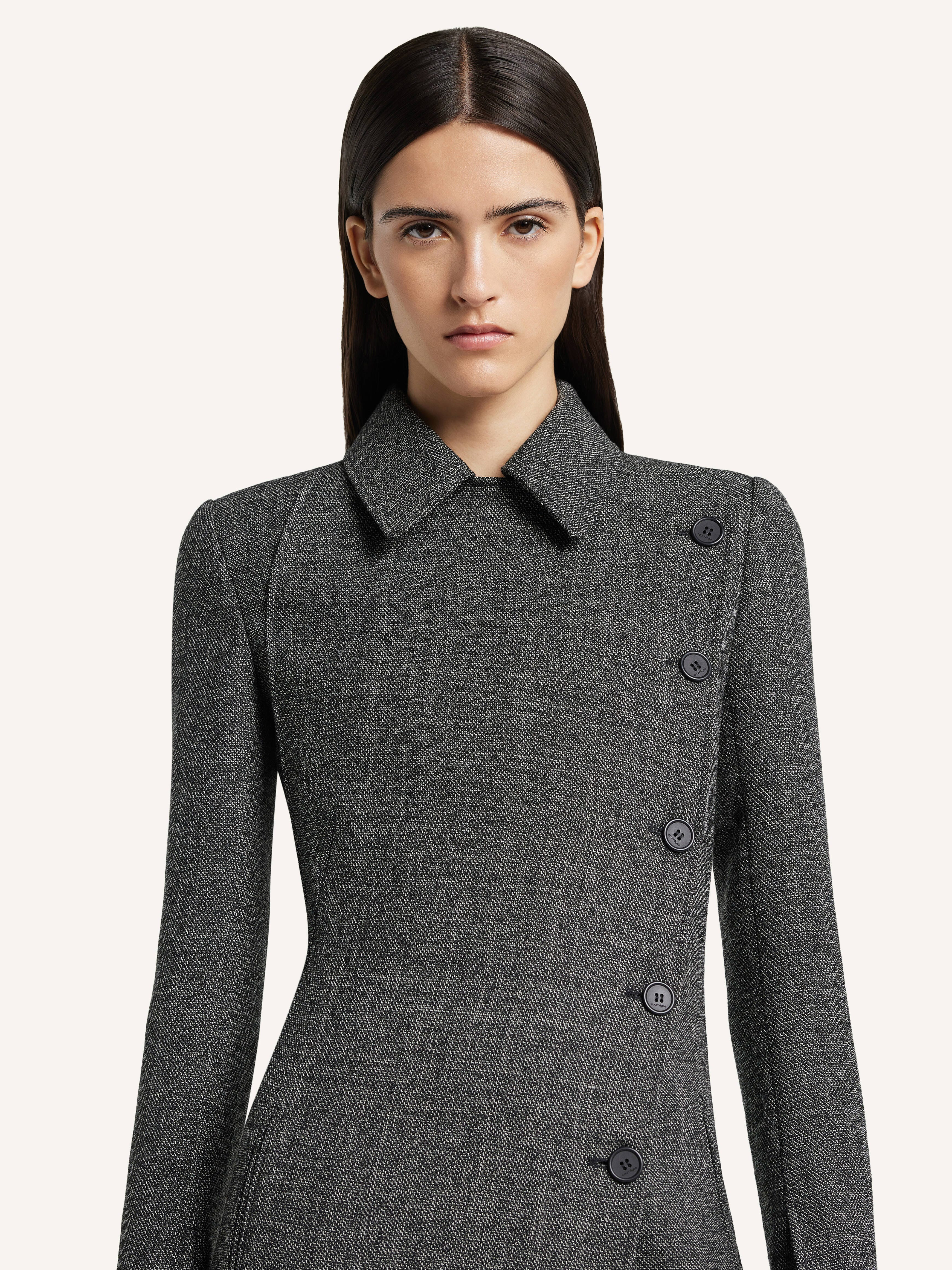 OBLIQUE CAVIAR COAT - 6