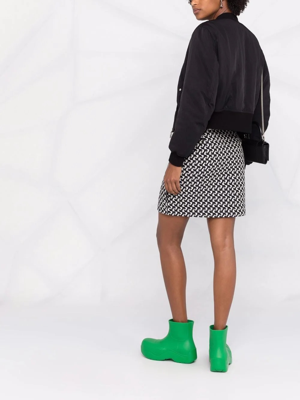 abstract-print wrap skirt - 6