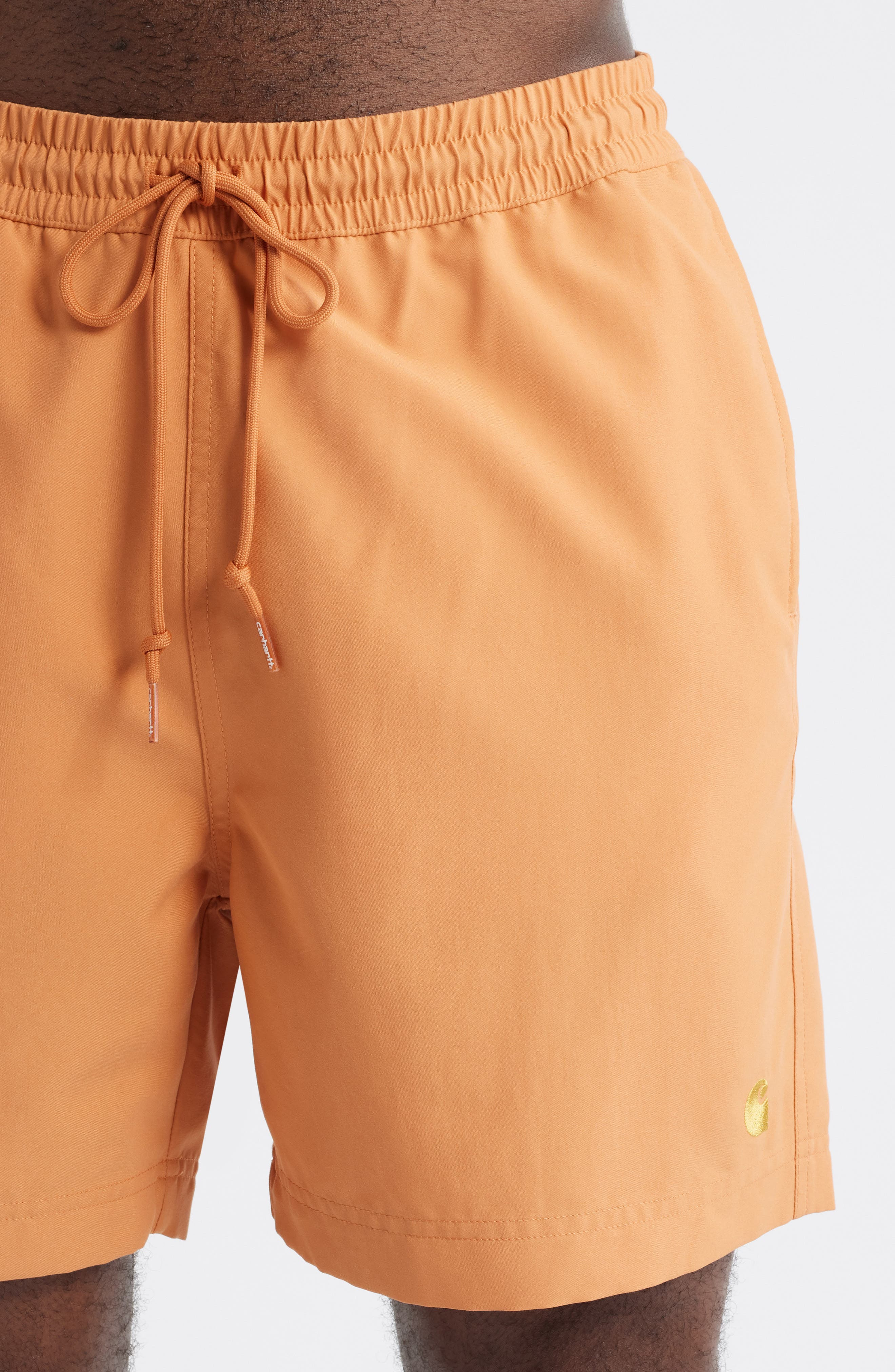 Carhartt Work In Progress Chase Swim Trunks in Redhaven /Gold at Nordstrom - 4
