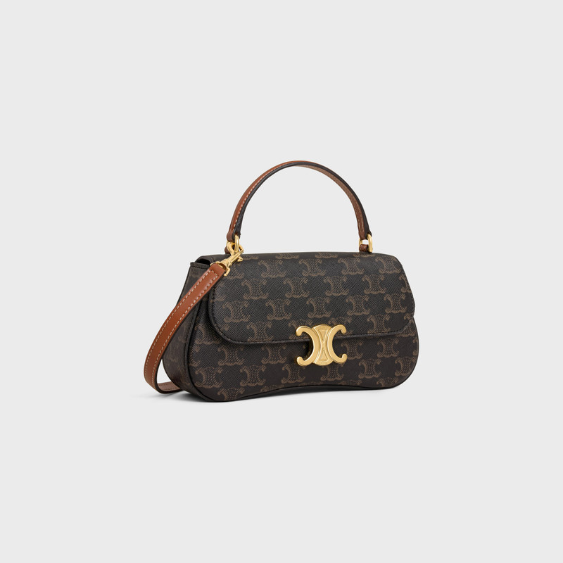 CELINE TEEN CELINE LOLA in Triomphe Canvas and Calfskin outlook