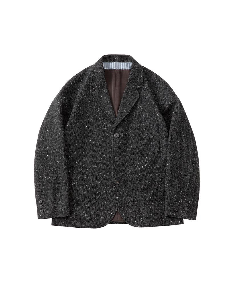 FALKLAND BLAZER DONEGAL CHARCOAL - 1