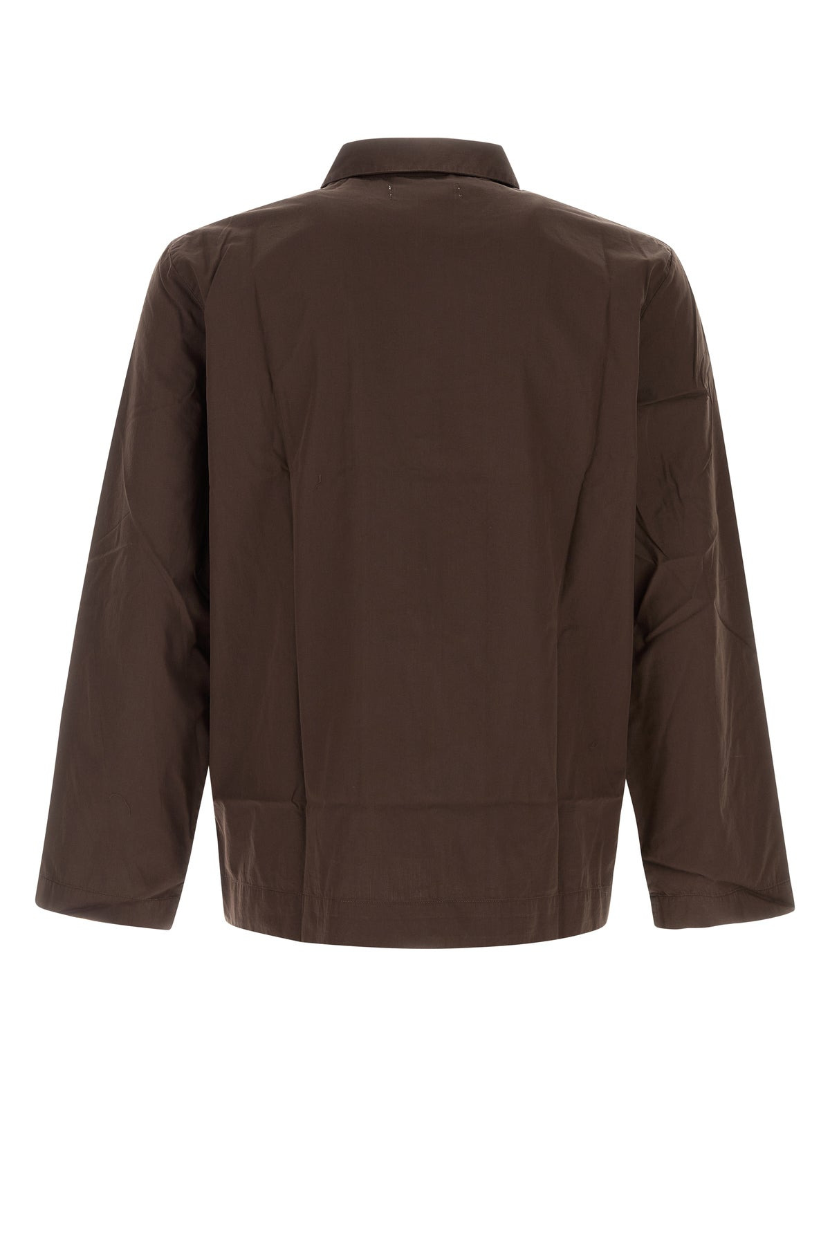 Brown poplin shirt - 2