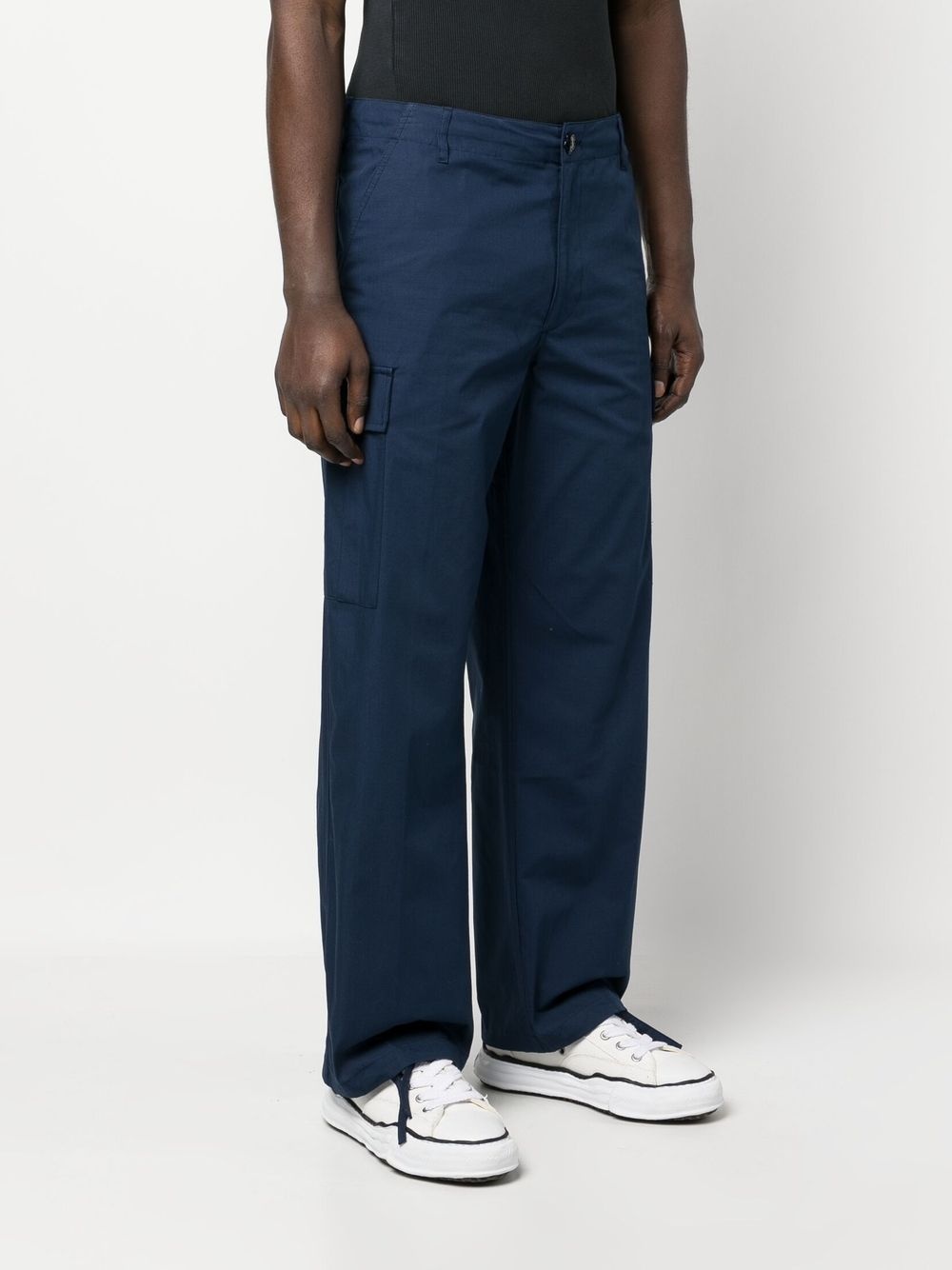 straight-leg cargo trousers - 3