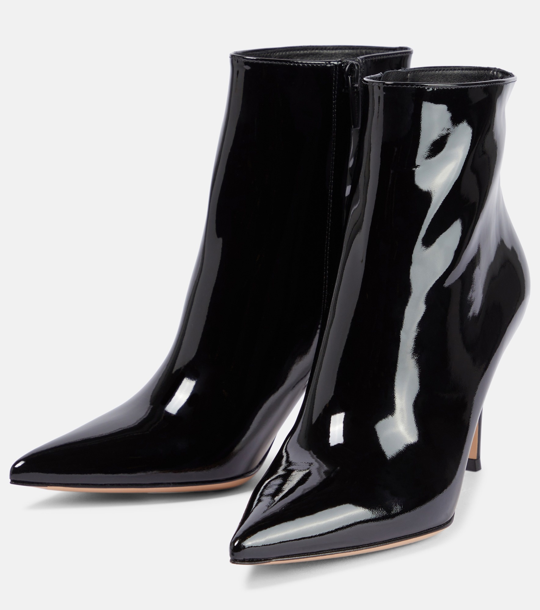 Patent leather ankle boots - 5
