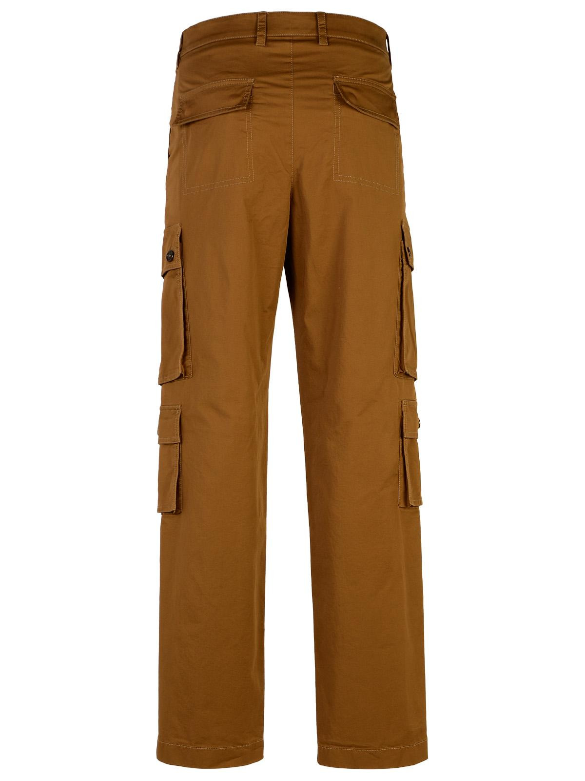 Dolce & Gabbana Brown Cotton Cargo Trousers Men - 3